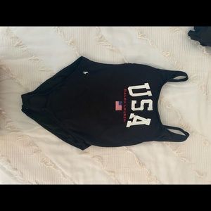 Black polo by Ralph Lauren one piece
